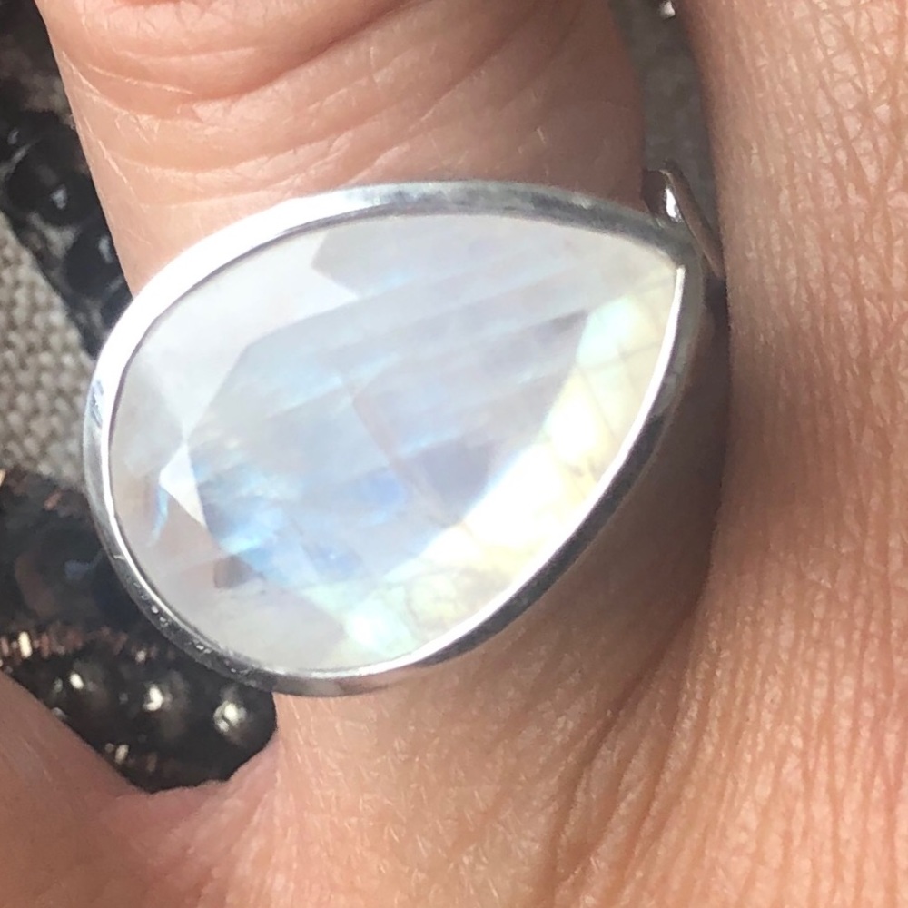 Stunning Moonstone Sterling Silver Ring